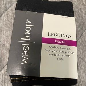 West loop leggings (denim style)